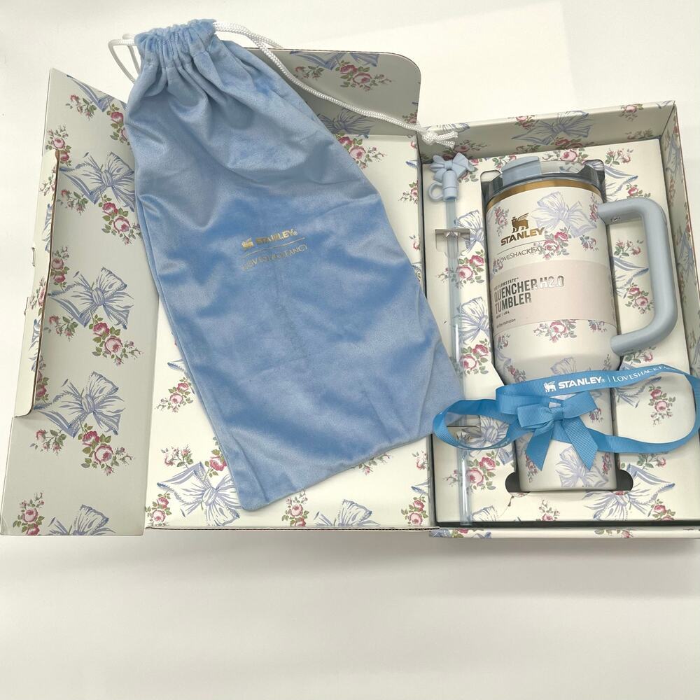 LoveShackFancy Stanley NEW IN BOX Tumbler, Authentic Collectible, 40oz - Picture 3 of 10